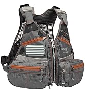 Bassdash Youths Kids Fly Fishing Vest for Adjustable Size with Multiple Pockets Trout Bass Fishin...