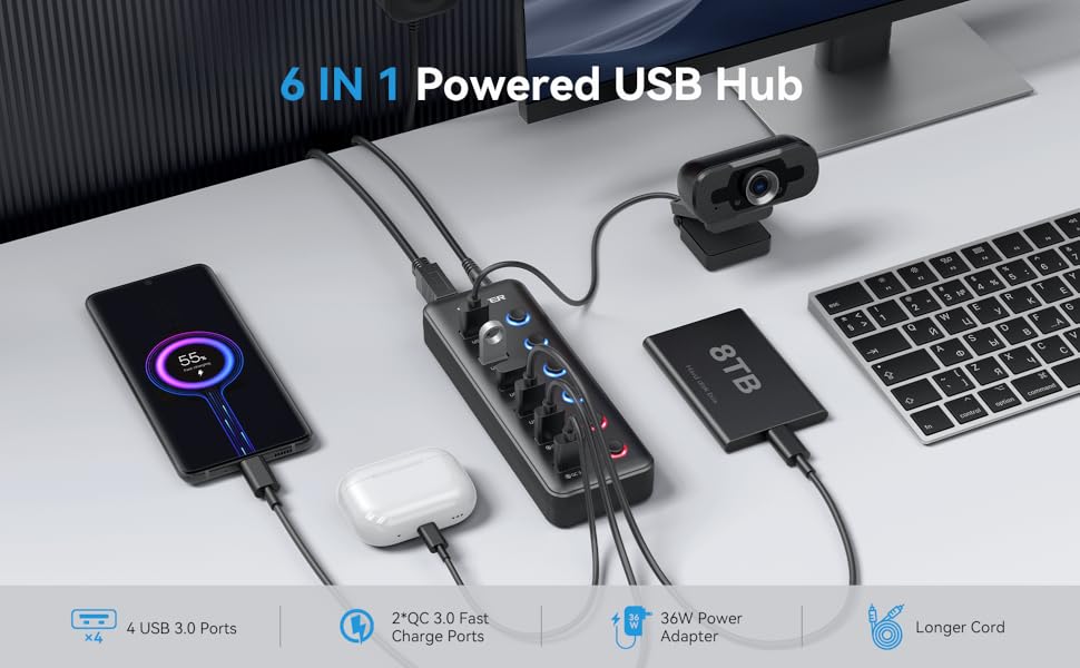 usb hub powered 