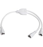 SinLoon T5 T8 LED Splitter Cable 3Pins LED Wire Connector 2 Way Splitter Extension Cord for Ceili...