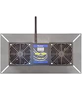 Durablow Stainless Steel Crawl Space Foundation Fan Ventilator + Built-in Dehumidistat (Stainless...