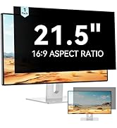 Mamol 21.5 Inch Computer Privacy Screen - Removable Anti Blue Light Glare Filter, Anti-Scratch Pr...