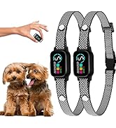 2 Pack Bark Collar for Small Dogs 5-15 lbs – 3 Modes &amp; 5 Sensitivity Levels – Waterproof, Recharg...