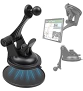 EWAY GPS Windshield Dashboard Mount for Garmin, 17mm Ball Mounting Pattern, Adjustable Arm Naviga...