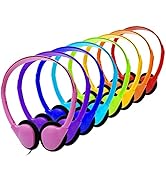 CN-Outlet Kids Headphones Bulk 8 Pack Multi Color Class Set School Students Classroom Children To...