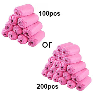 pink disposable shoe cover