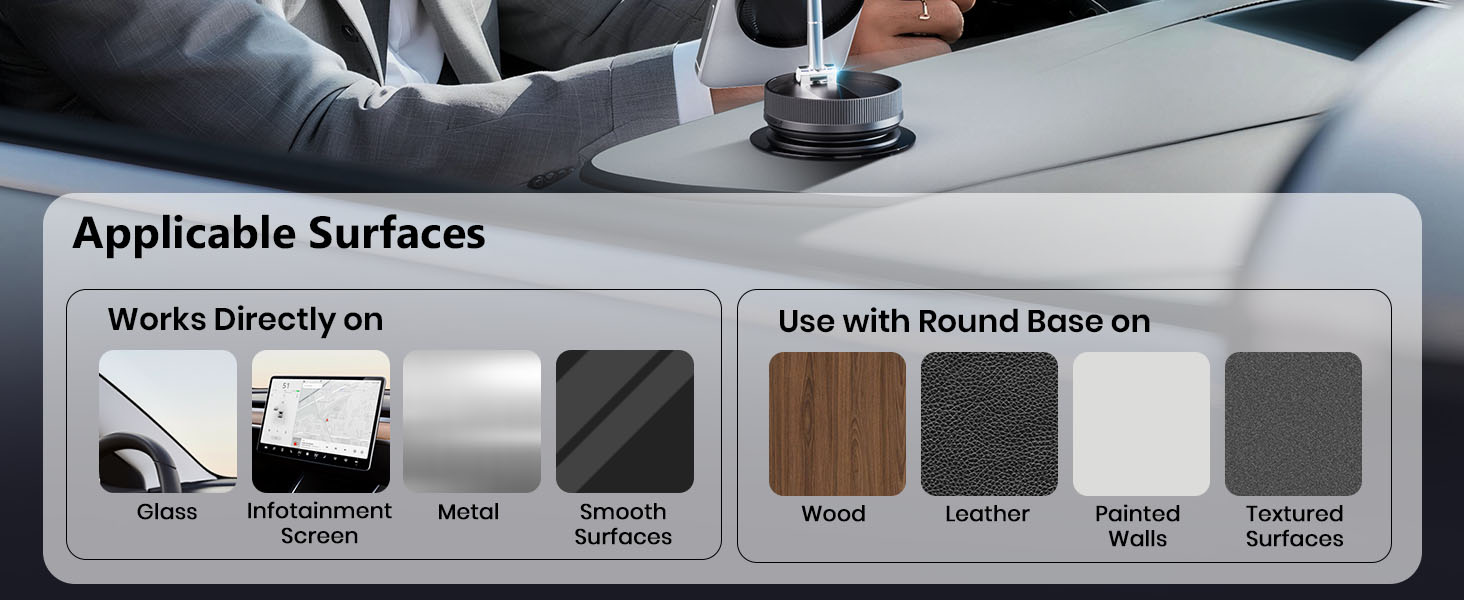 360° adjustable vacuum magnetic phone holder