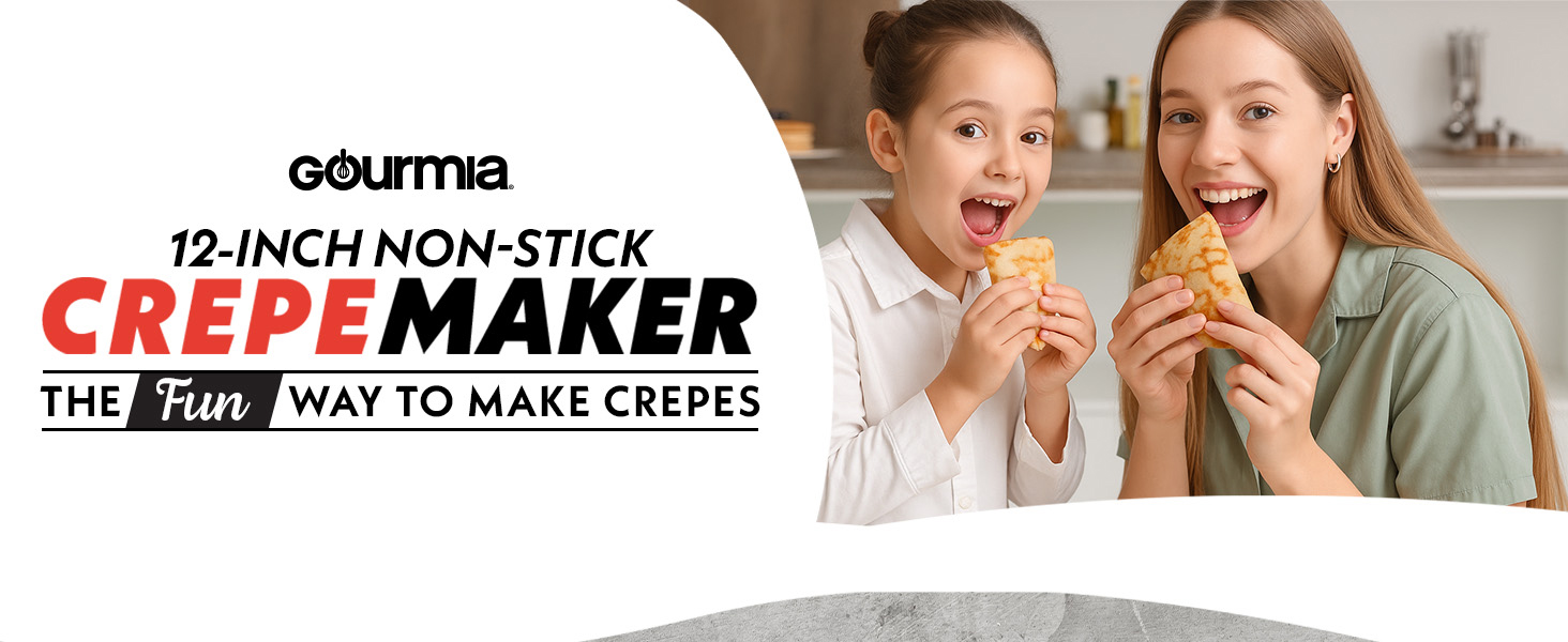 made to perfection 12 inch crepe maker gourmia