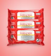 HandyClean Rinse-Free Food Contact Sanitizing Wipes Pouch, Multi Surface Cleaning Supplies for Ki...