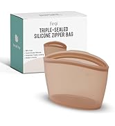 Reusable Silicone Food Storage Bags 2.1Cup (17oz), Airtight food Storage Containers Food Grade Si...
