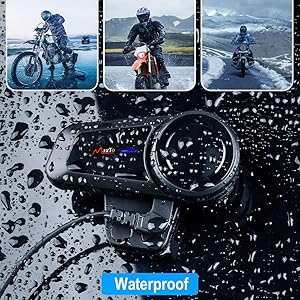  Water Resistant Intercom Headset Motorcycle 