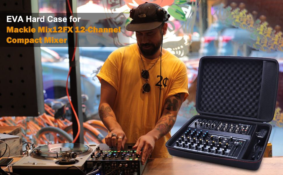 Case for Mackie Mix12FX 12-Channel Mixer