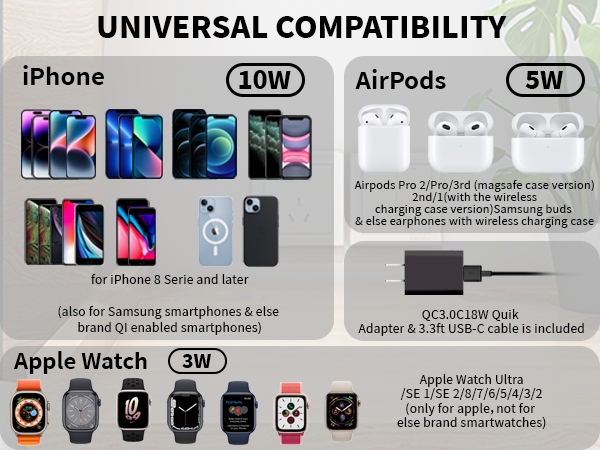 charging station for multiple devices apple, iphone 14 charging station, iwatch charger