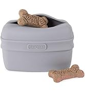 Dexas Pets Pooch Pouch Flexible Dog Treat/Training Treat Clip Pouch, Light Gray