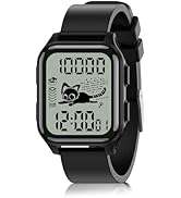 EZON T048 Digital Watch for Teens Girls Boys,Sport Watch with Virtual Pet Cat Step Counter Stopwa...