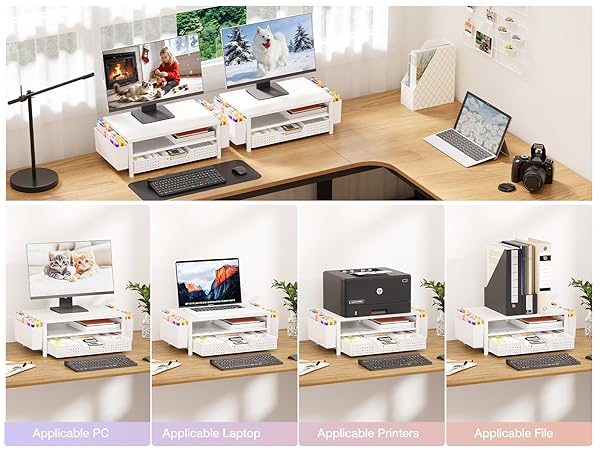 monitor stand for desk organizers and accessories computer stand riser office organization desktop 