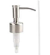 Kingrol 4-Pack Stainless Steel Soap Dispenser Pumps Replacement for 28/400 Neck Bottles - Brushed...