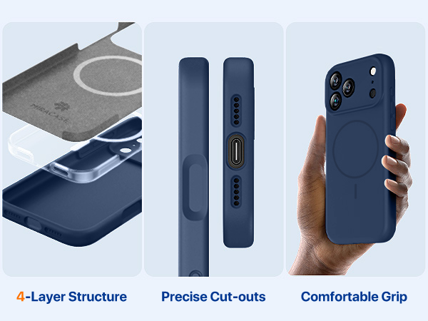 iPhone 17 Pro Max Case Silicone Magnetic