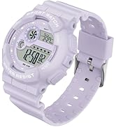 findtime Digital Watch Womens Sport Waterproof White Wrist Watches for Women with Alarm Stopwatch...
