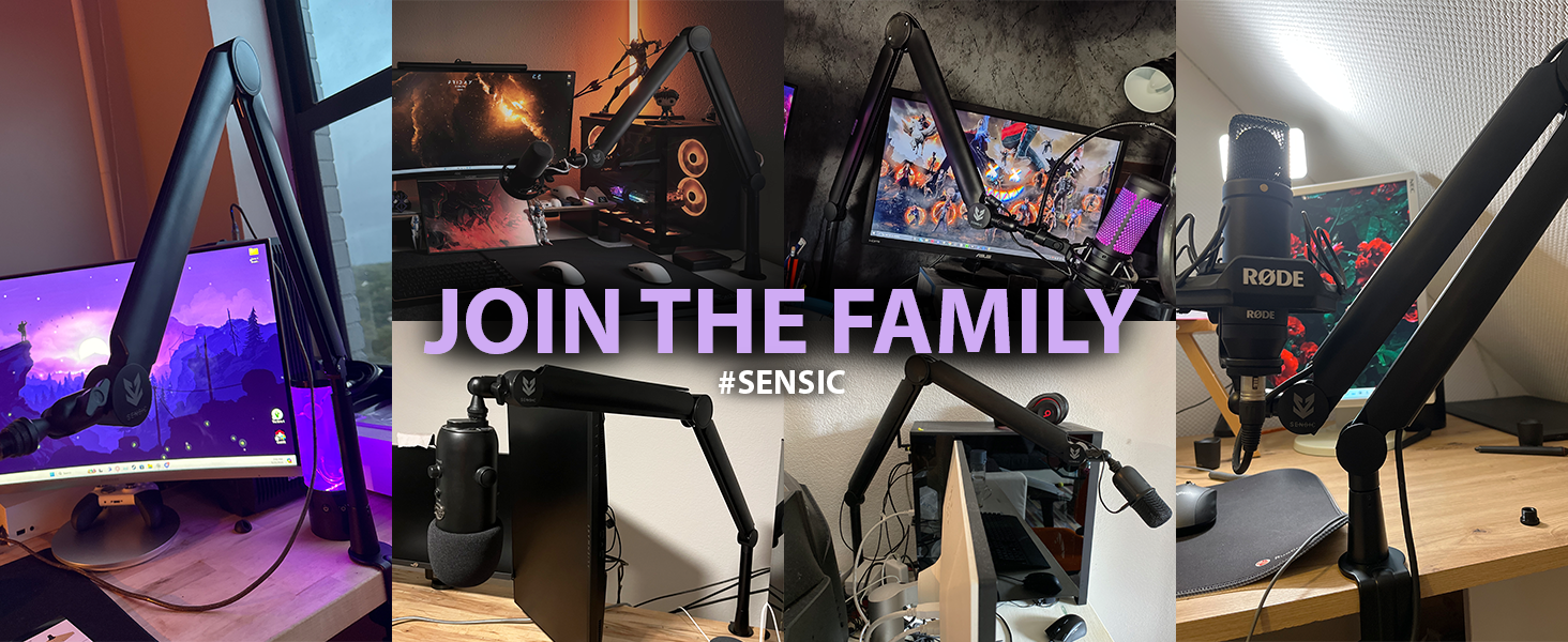 Sensic SA-30 microphone boom arm join the family