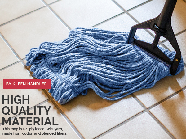Bison Life's Kleen Handler brand best mop head replacement for industrial applications warehouse