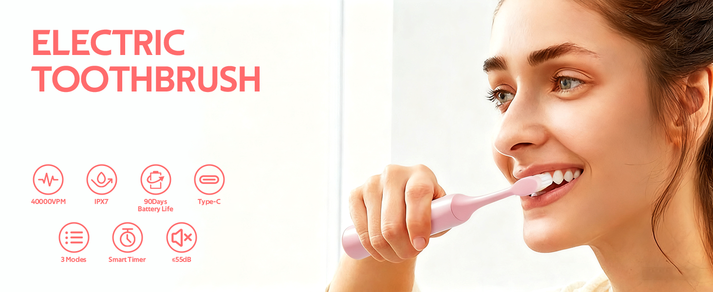 MINI Slim Sonic Electric Toothbrush