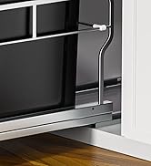 Insputer 8 Gal Pull Out Trash Can Under Cabinet, Heavy Duty Under Sink Garbage Can Kit with Soft-...