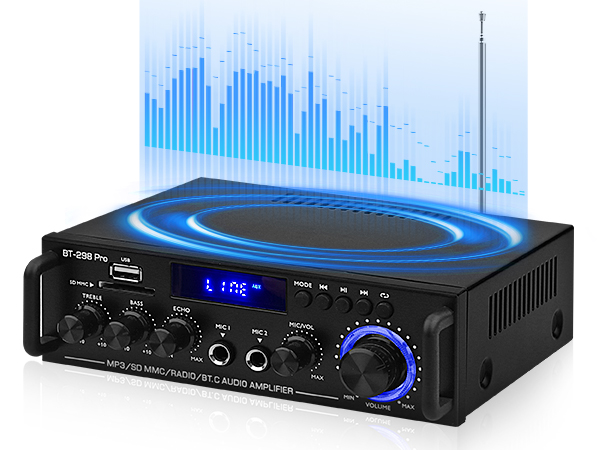 400W X 2 bluetooth stereo receiver amplifier phono preamp ceiling speakers car amplifier