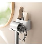 PAVSTINE Hair Dryer Holder Universal Wall Mount Blow Dryer Holder Strong Self Adhesive Hair Dryer...