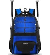 COMECOI Softball Bag, Lightweight Baseball Backpack with Shoes Compartment, Baseball Bat Bags wit...