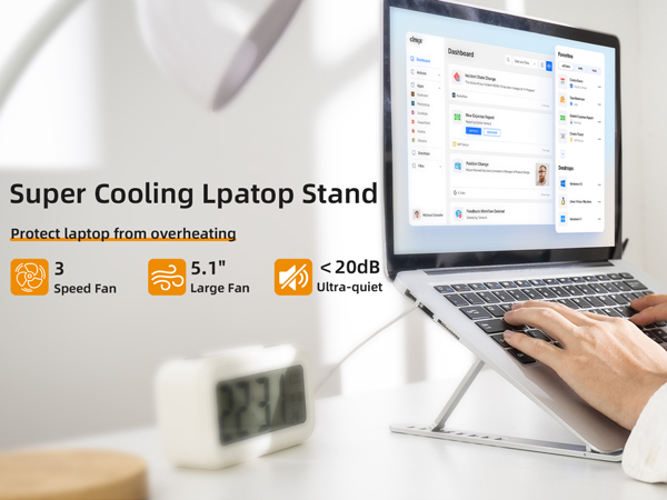 Laptop Cooling Stand with Fan
