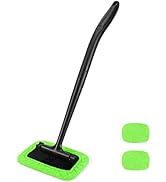 X XINDELL New Windshield Cleaner, Car Inside Window Cleaning Tool Microfiber Wand with Handle Eas...