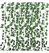 RECUTMS 86 FT Artificial Ivy Fake Greenery Leaf Garland Plants Vine Foliage Flowers Hanging for W...