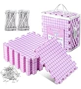 Opstin Knitting Blocking Mats and Pins, Interlocking Blocking Mats, Blocking Mats for Knitting &amp; ...