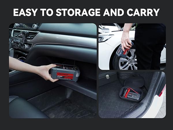 car battery charger and jump starter