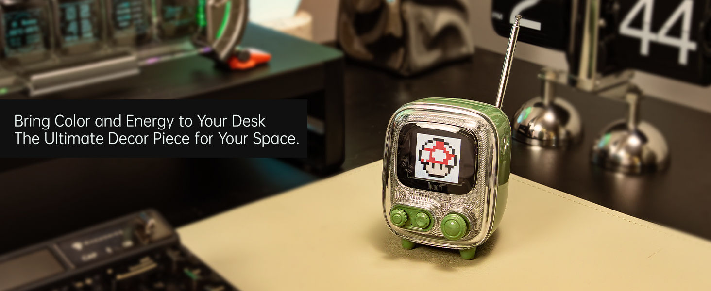 retro green speaker, with both visual and sound quality present