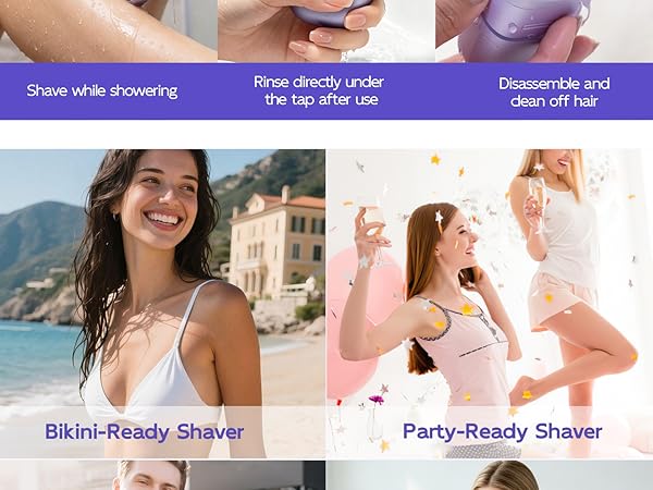 Womens electric shavers, women shaver &amp;amp; trimmer for women, ready for any occasion 