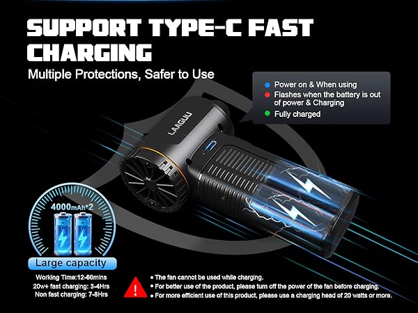 electric compressed air duster for pc mini air blower cordless