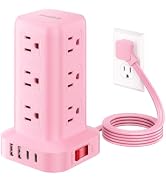Extension Cord with Multiple Outlets, SMALLRT Power Strip Tower, Outlet Extender with 12 AC Outle...