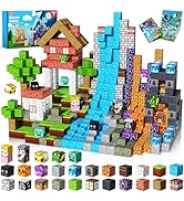 Magnetic Building Blocks - 150PCS Magnet Block Cubes Dark Hell Forest Castle, STEM Toy Building S...