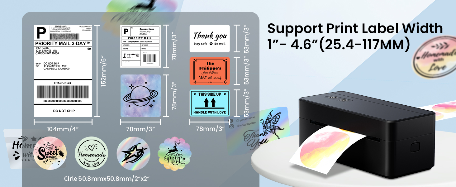 thermal shipping label printer