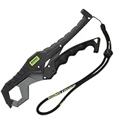 Booms Fishing G05 Fish Lip Gripper Saltwater, 9.4" Plastic Catfish Grippers Pliers, Fish Grabber ...
