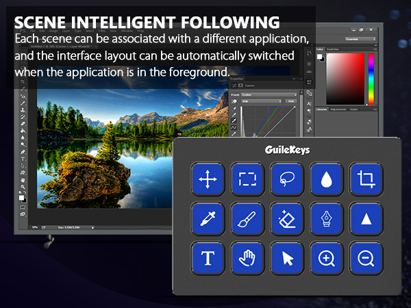 Stream Controller, Stream Deck with 15 Macro Keys Customizable, Gaming Macro Keypad