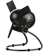 Vornado Zippi Small Personal Fan for Desk, Nightstand, Tabletop, Travel, Black