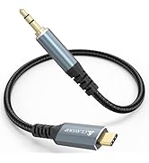 USB C to Aux Cable 1 ft/30.5cm, Short USBC to 3.5mm Audio Aux Cord, Type C to Auxiliary 1/8 Jack ...