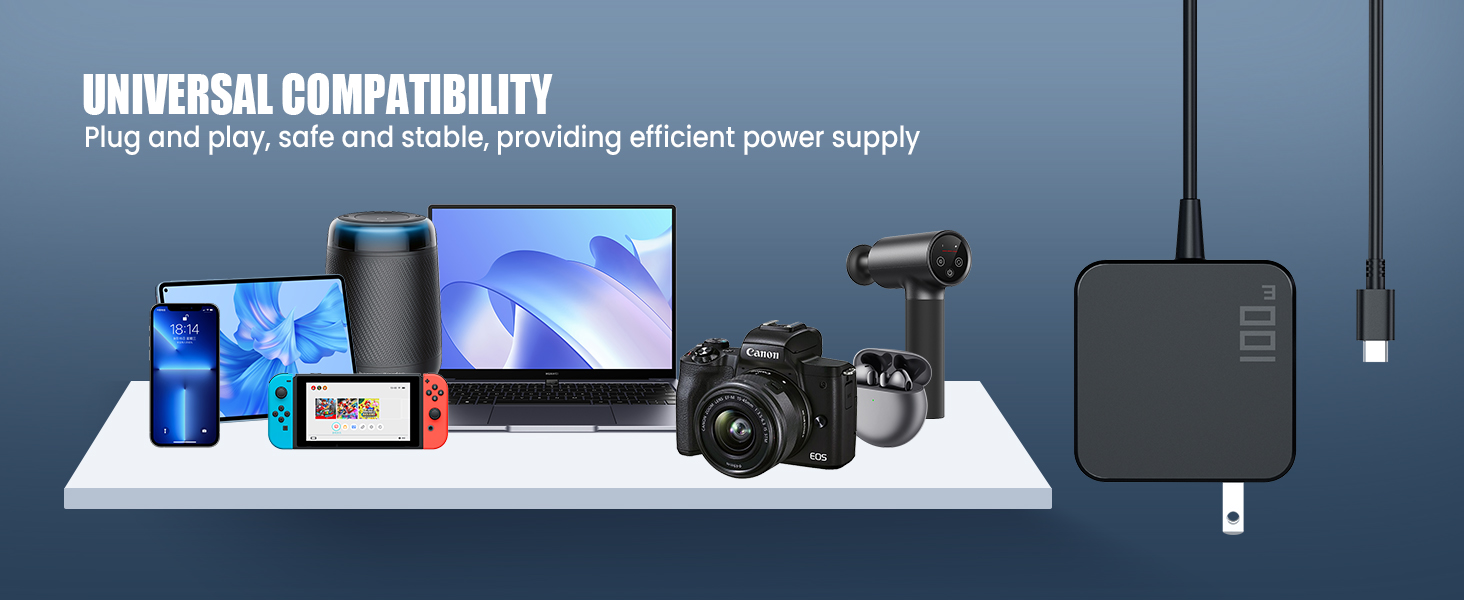 100W USB-C Power Adapter Fast Charger