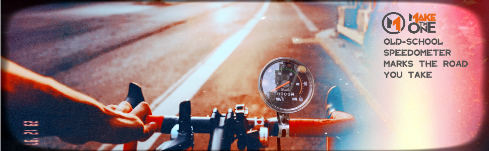 MakeTheOne Old School Style Bike Speedometer