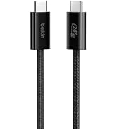 Belkin USB C to USB C Cable, 3.3ft, 240W - Type C Charger, iPhone Charger Cord, Soft, Braided, Fl...