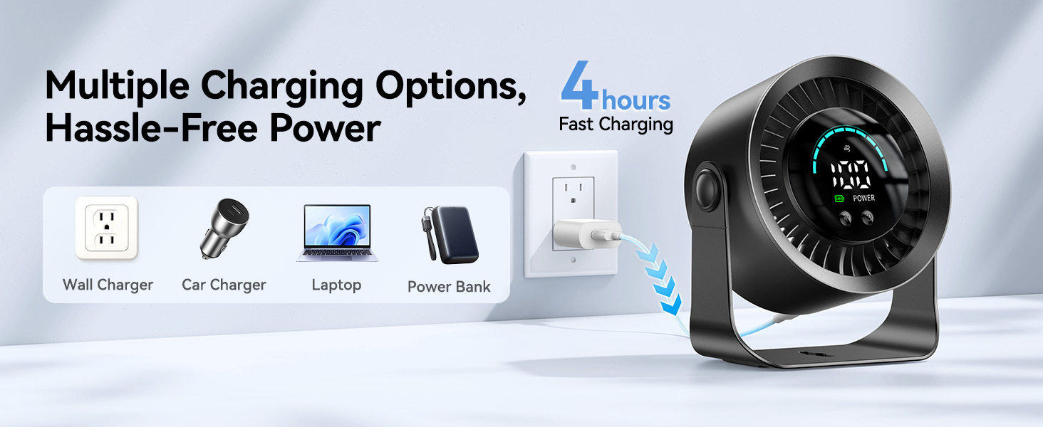 rechargeable fan portable