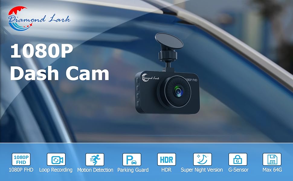Diamond Lark 1080P FHD dash camera
