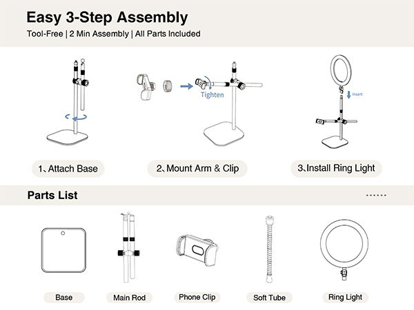 Overhead Phone Mount